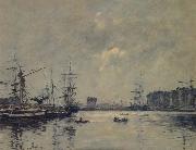 Eugene Boudin The Port Le Havre painting